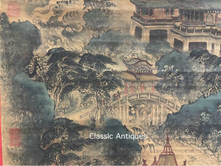 ภาพวาด พระราชวังจีนเก่าสะสม A2 รูปที่ 7