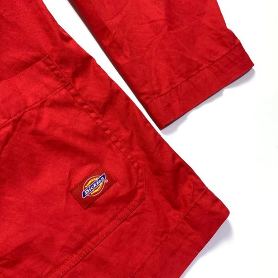 เสื้อคลุมคาดิแกนสีแดง แบรนด์ Dickies อก 24" ยาว 28.5" รูปที่ 4
