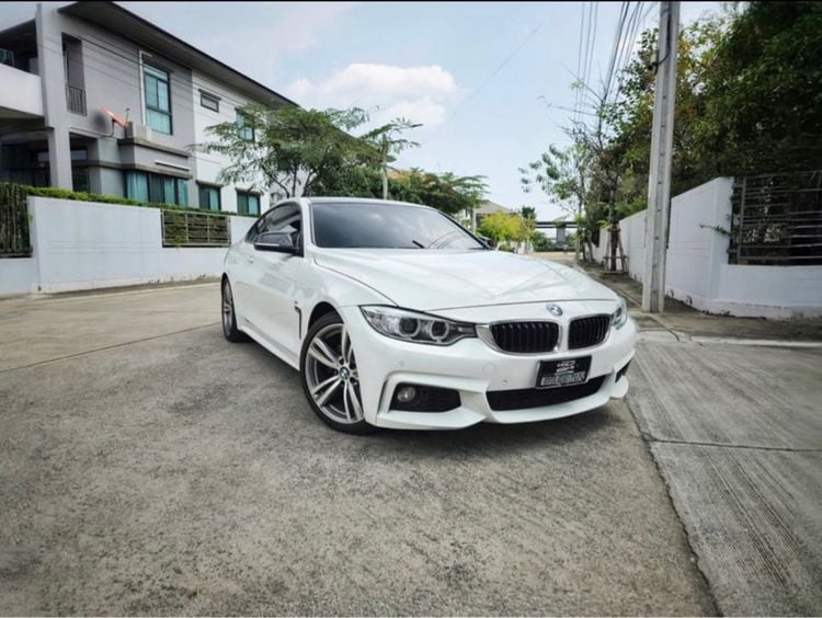 BMW Series 4 2016 420d Sedan ดีเซล ไม่ติดแก๊ส เกียร์อัตโนมัติ ขาว รูปที่ 1