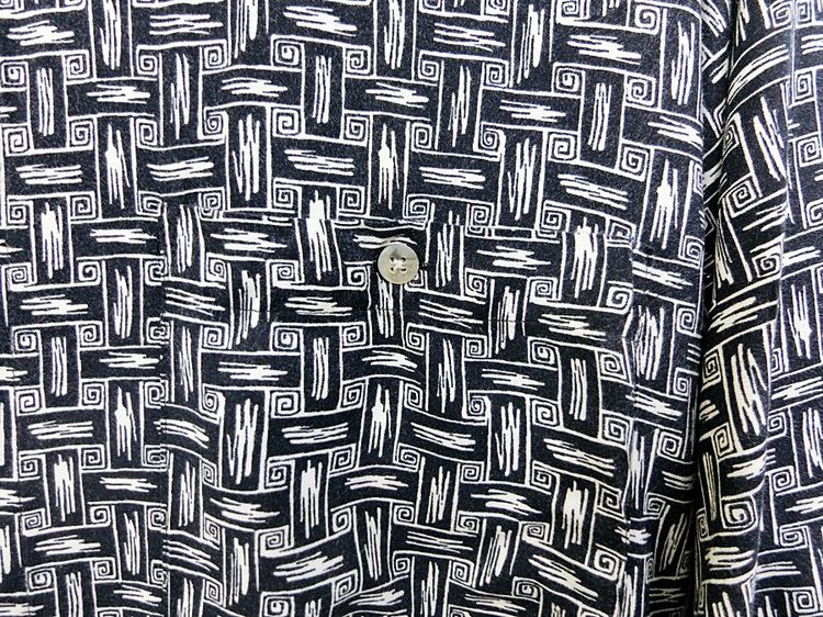 CAMPIA UOMO แท้ อก49 เสื้อเชิ๊ตแขนสั้นเสื้อฮาวายคลาสสิก รูปที่ 3