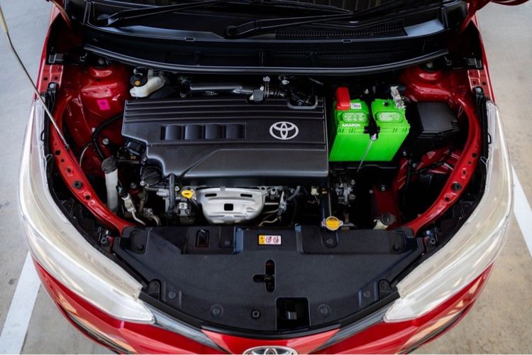 Toyota Yaris 2019 1.2 J Eco Sedan เบนซิน ไม่ติดแก๊ส แดง รูปที่ 4