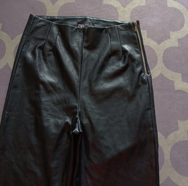 กางเกงหนังนิ่ม ด้านในมีขนนุ่ม 150฿ไซส์S รูปที่ 2