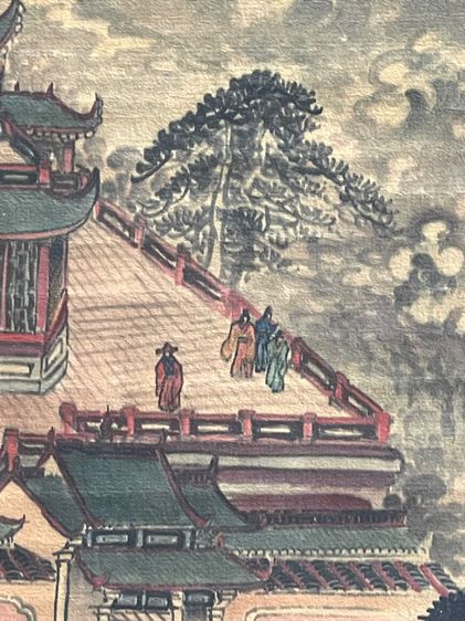 ภาพวาด พระราชวังจีนเก่าสะสม A4 รูปที่ 8