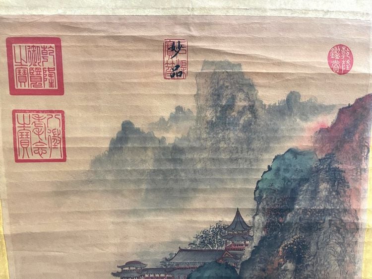ภาพวาด พระราชวังจีนเก่าสะสม A3 รูปที่ 12