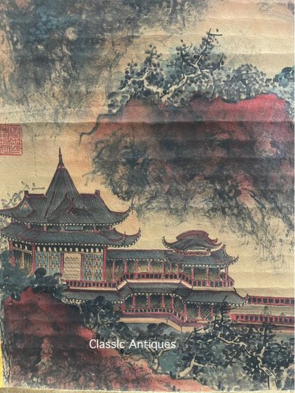 ภาพวาด พระราชวังจีนเก่าสะสม A3 รูปที่ 10