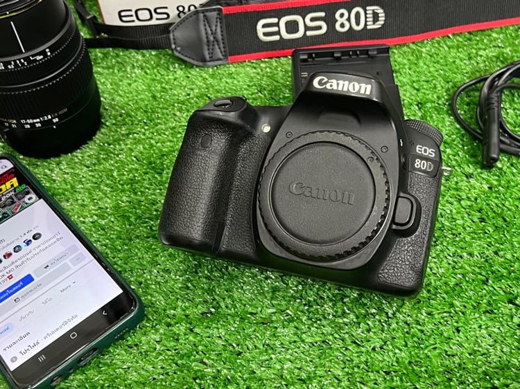 กล้อง DSLR ไม่กันน้ำ กล้องถ่ายรูป Canon Body EOS 80D อดีตศูนย์