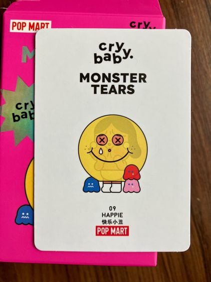 (พร้อมส่ง เช็คการ์ด) POP MART CRYBABY Monster Tears Series HAPPIE