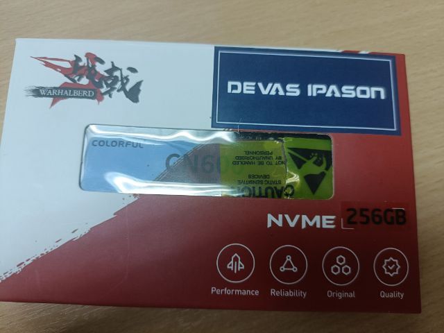 SSD M.2 NVMe 256GB  ขายเพราะอับเกรท หมดประกัน30.6.2025 ค่ะ