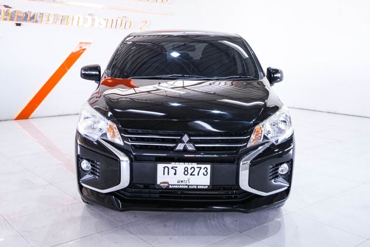 Mitsubishi Attrage 2020 1.2 GLX Sedan เบนซิน ไม่ติดแก๊ส เกียร์อัตโนมัติ ดำ รูปที่ 2