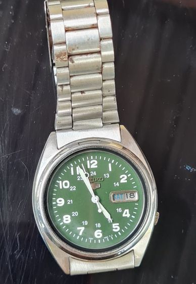 นาฬิกาวินเทจ SEIKO"5" หน้าปัดเขียวเข้ม สภาพเก็บสะสม สวยๆ รูปที่ 6