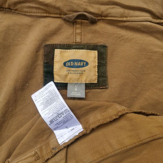 Old Navy Brown M-65 Hooded Military Jacket รอบอก 47” รูปที่ 8