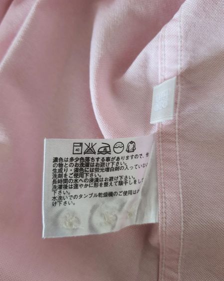เสื้อเชิ้ตสีชมพู แบรนด์ UNIQLO แท้มือ✌สภาพดี ไม่มีตำหนิ  รูปที่ 5