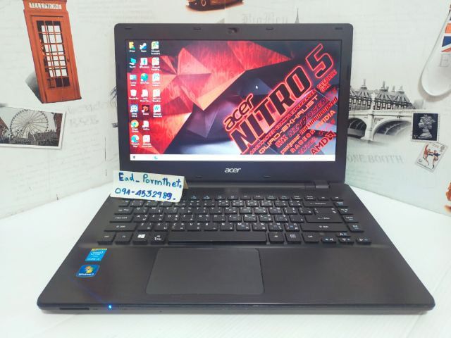 Notebook Acer Core i3-5040U Ram:8gb HDD 1000 GB บอดี้สวยพร้อมใช้แบตดี