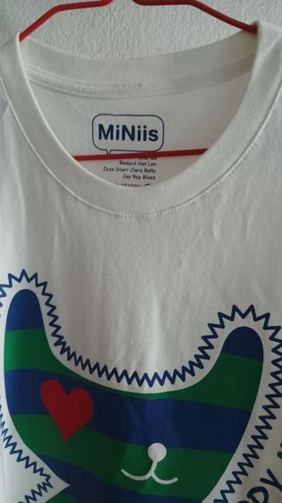 อื่นๆ เสื้อทีเชิ้ต XL ขาว แขนสั้น เสื้อยืดจากเกาหลี MiNiis