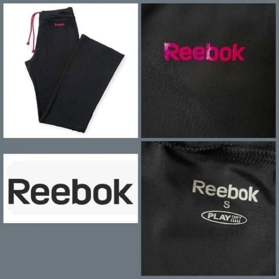 กางเกง  Reebok ใส่ออกกำลังกายสีดำ ผ้ากระชับเนื้อผ้าแข็งแรง ยืดหยุ่นดี สภาพดีใส่เบาสบายแห้งไว👍ของจริงสวย รูปที่ 1