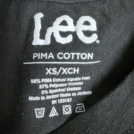 เสื้อยืดพื้นกระเป๋า​หน้า​ Lee ผ้า Pima Cotton สภาพ​ใหม่​ Size XS  รูปที่ 2