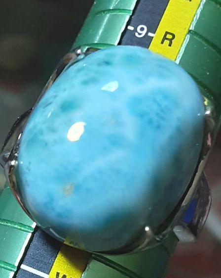 แหวนเงิน หัวแหวนลาริม่า ลาริม่าหนัก27.04ct. สวยงามมาก รูปที่ 14