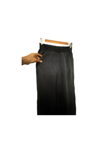 💙 Gap กางเกงสีกรมผ้าฟอกเอวยางยืดมีกระเป๋าข้าง รูปที่ 4