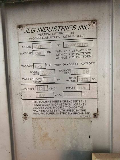 ขาย Personal Lift ไฟฟ้า ยี่ห้อ JLG made in USA  รูปที่ 4