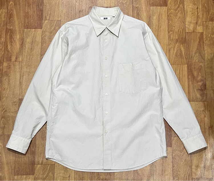เสื้อเชิ้ต Uniqlo U Broadcloth Regular  Long Sleeve Shirt รูปที่ 1