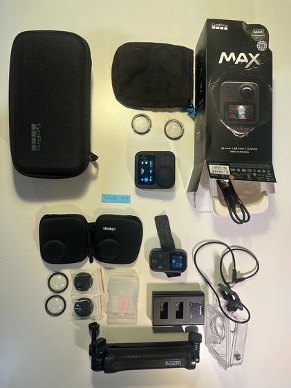 อื่นๆ GoPro MAX 360 เครื่องศูนย์ พร้อมกล่อง พร้อมอุปกรณ์เสริมทั้งหมด สภาพเวรี่กูด ไม่มีรอยบนเลนซ์ ใช้ได้ปกทุกฟังก์ชั่น . แปดพัน