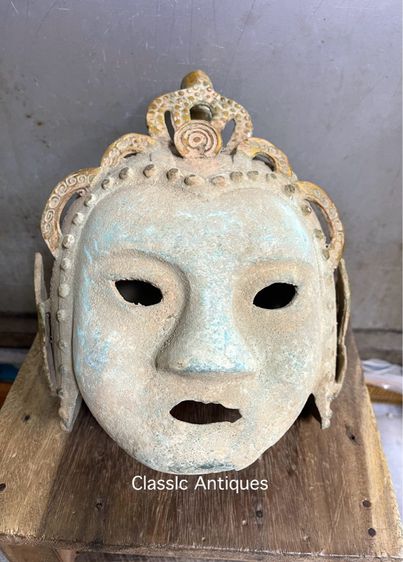 หน้ากาก ทหารจีนทองเหลืองสะสม