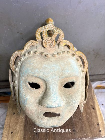 หน้ากาก ทหารจีนทองเหลืองสะสม รูปที่ 2