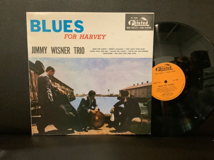 ภาษาอังกฤษ ขายแผ่นเสียงแจ๊สทรีโอหายาก Jazz LP Jimmy Wisner Trio Blues For Harvey  USA 🇺🇸 Vinyl ส่งฟรี