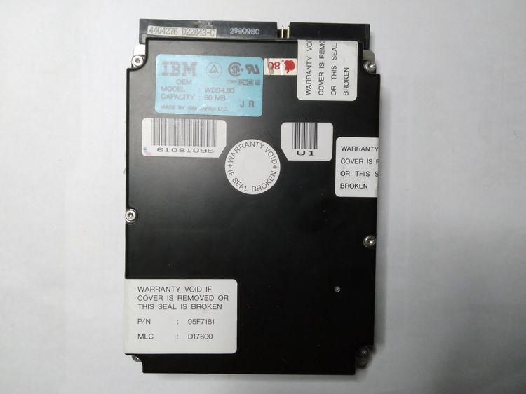 HDD SCSI 50 Pin 80MB Apple Macintosh OEM รูปที่ 1