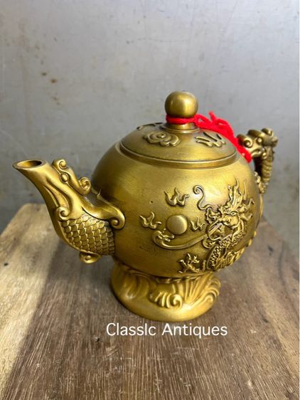 กาน้ำชามังกร ทองเหลือง รูปที่ 2
