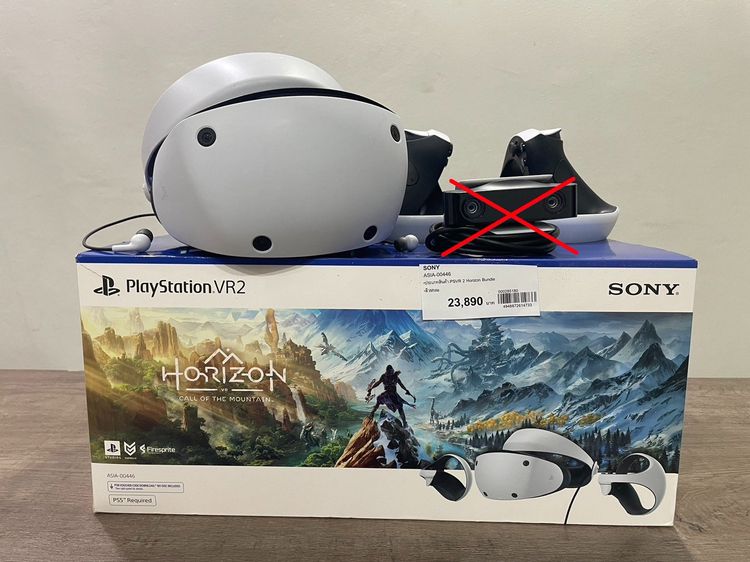 Sony เครื่องเล่น VR เชื่อมต่อไร้สายไม่ได้ ขาย Playstation VR2 ครบกล่อง (มือสอง สภาพดี) 
