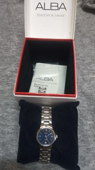 นาฬิกาผู้หญิง ALBA  QUARTZ มือ2สภาพใหม่พร้อมกล่องสวยสมบูรณ์พร้อมใช้งาน รูปที่ 2