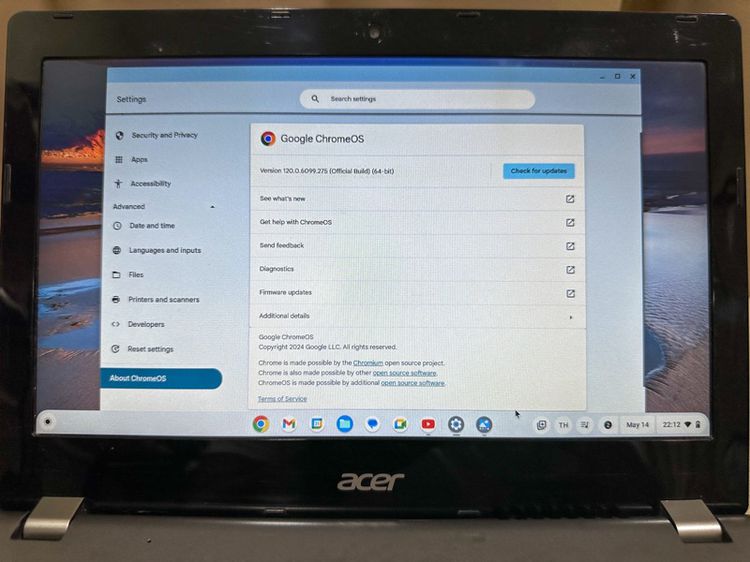Acer Chromebook 11 C740 ChromeOS Flex พกพาสะดวก แบตอึด ดูหนัง ฟังเพลง Youtube หรือ Netfix คุ้มๆ  รูปที่ 10