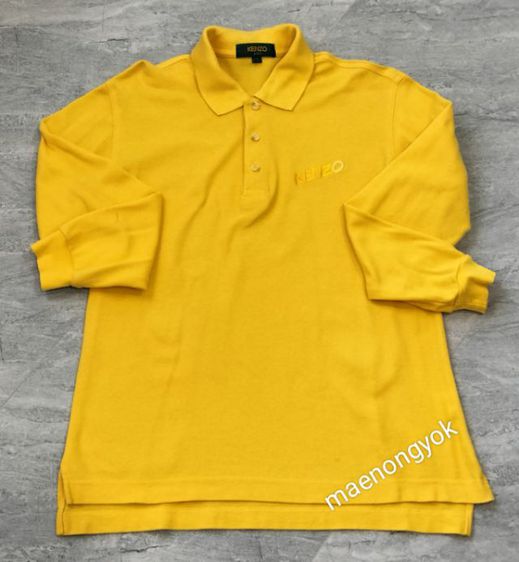 เสื้อ KENZO GOLF(1)เนื้อผ้า cottonสีเหลืองสด แขนยาว
 รูปที่ 2