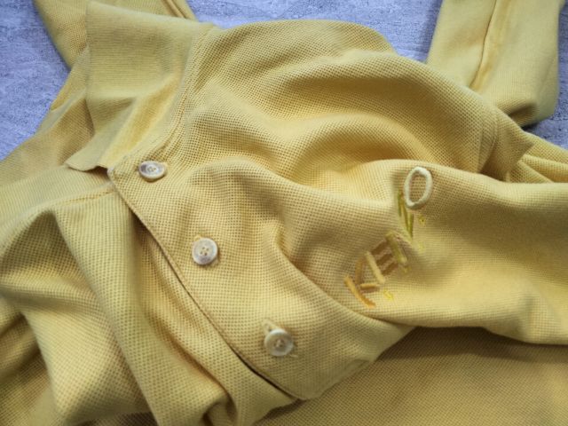 เสื้อ KENZO GOLF(1)เนื้อผ้า cottonสีเหลืองสด แขนยาว
 รูปที่ 12