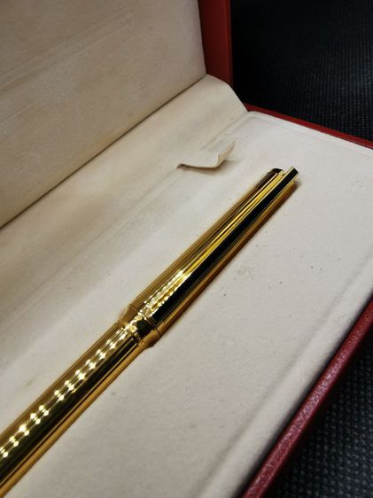 ขายปากกาS.T.DUPONTลูกลื่นสีทอง ครบกล่อง ใหม่เก่าเก็บ 27ปียังเขียนได้สุดยอด รูปที่ 6