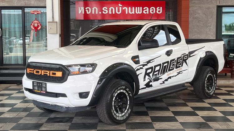 Ford Ranger 2019 2.2 Hi-Rider XL Plus Pickup ดีเซล ไม่ติดแก๊ส เกียร์ธรรมดา ขาว