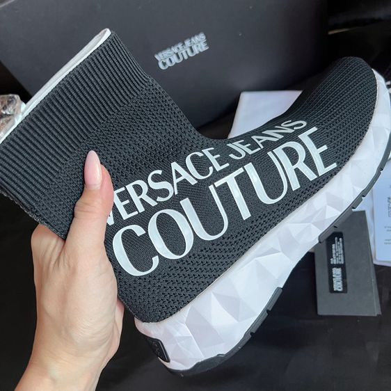 Versace Jeans Couture รองเท้าบู๊ทของแท้มือสอง รูปที่ 10
