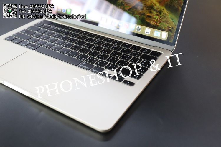 MacBook Air M2 13.6 inch 2022 Starlight ขาย 26,900 บาท รูปที่ 5