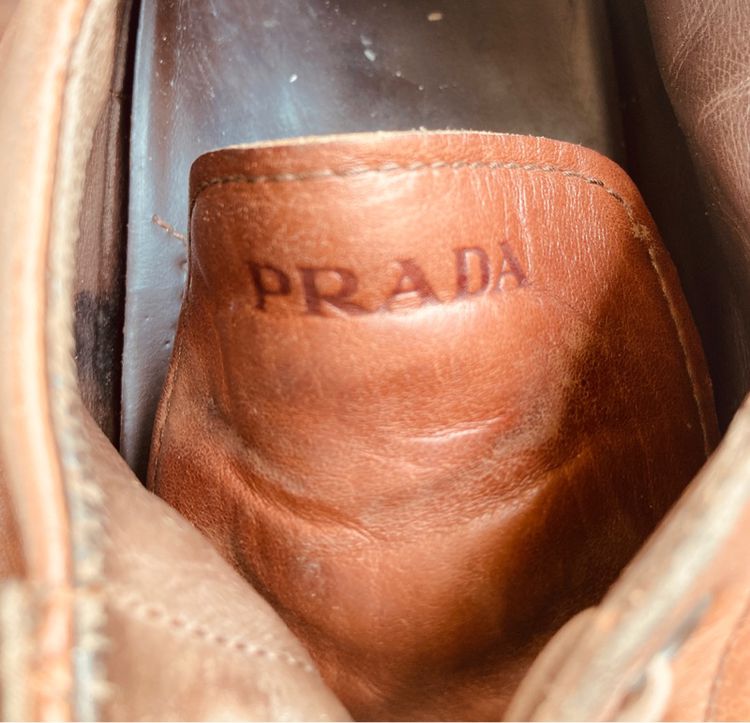 Prada sneaker รองเท้าหนังแท้  รูปที่ 8