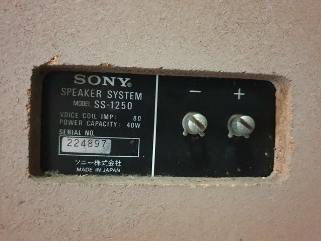 ชุดวินเทจ SONY Amplifier TA-1066 Speakers SS-1250 รูปที่ 16