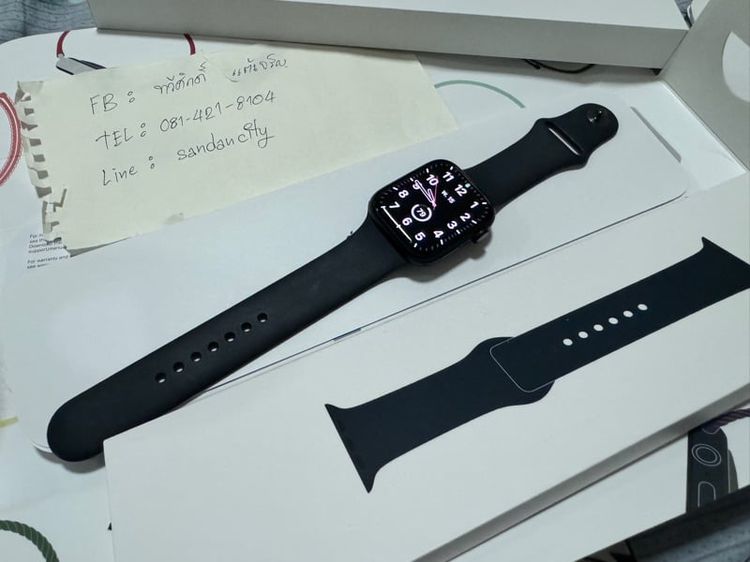สแตนเลส ดำ ส่งต่อ  Apple Watch Series 7 (GPS, 45mm)