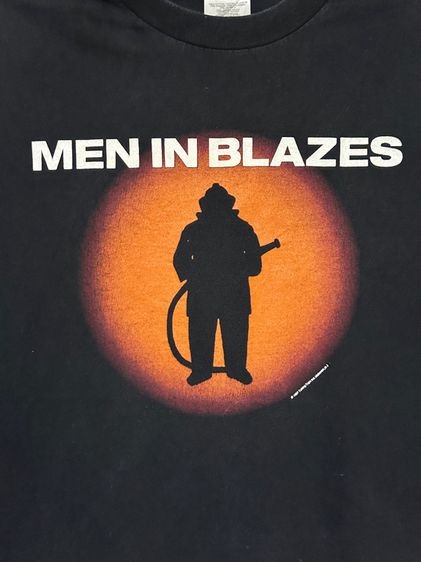 💥เสื้อ MEN IN BLAZES  second hand t-shirts  1997 รูปที่ 2