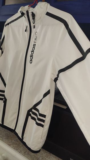Adidasเสือแจ็คเก็ตผ้า ร่มแบรนด์ของแท้มือสอง อก40"ยาว27" ป้ายติด ไซส์M รูปที่ 6