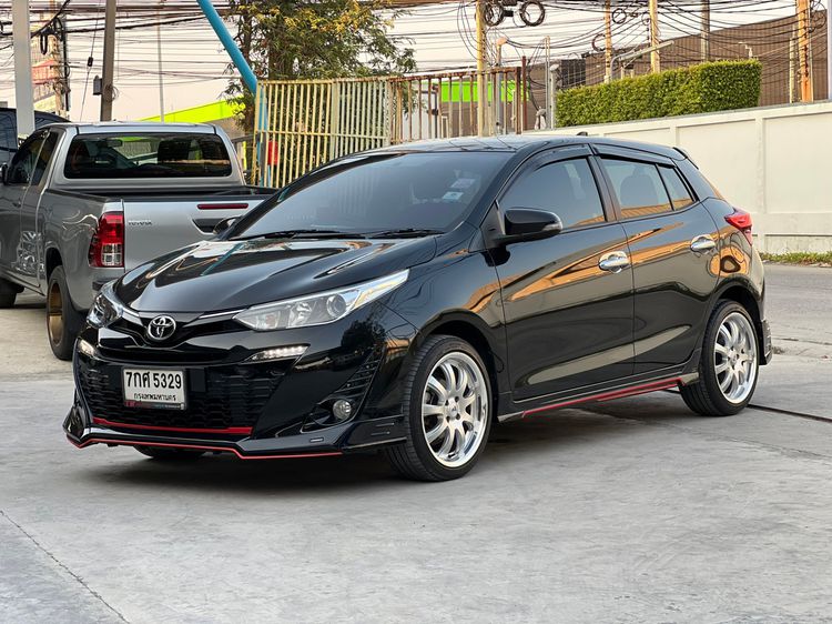 Toyota Yaris 2018 1.2 G Sedan เบนซิน ไม่ติดแก๊ส เกียร์อัตโนมัติ ดำ รูปที่ 1