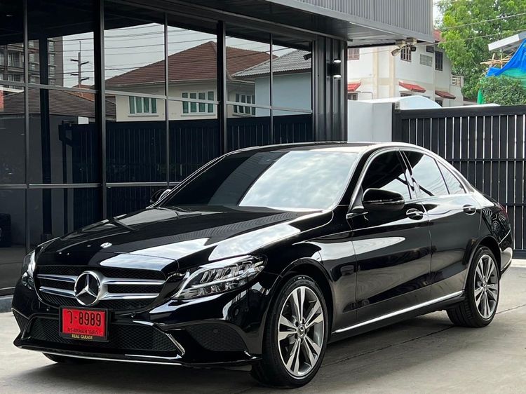 Mercedes-Benz C-Class 2019 C220 Sedan ดีเซล ไม่ติดแก๊ส เกียร์อัตโนมัติ ดำ รูปที่ 1