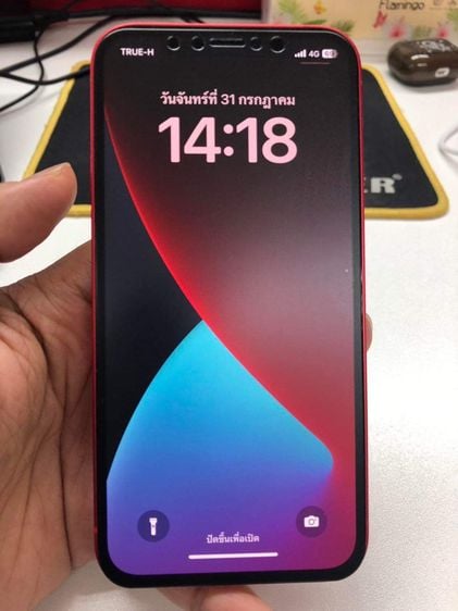 Iphone 12 สีแดง 64GB ประกันหมด กค 2567 แบต92
