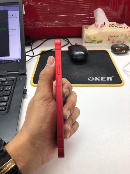 Iphone 12 สีแดง 64GB ประกันหมด กค 2567 แบต92 รูปที่ 3