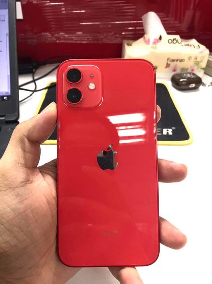 Iphone 12 สีแดง 64GB ประกันหมด กค 2567 แบต92 รูปที่ 2
