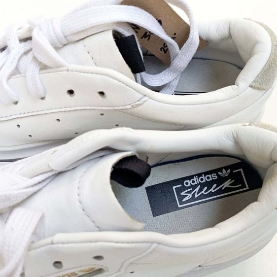 รองเท้าผ้าใบหนัง Adidas สีขาว No.36.5 มือสอง สภาพใหม่ รูปที่ 4